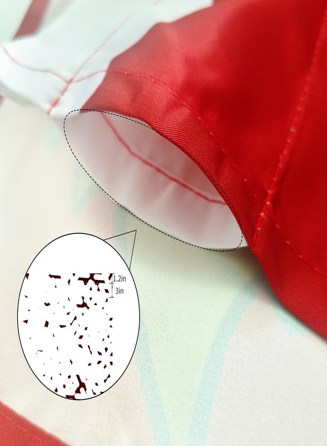 SUNWISHA Christmas Snowflake Curtain Valance Set - Red Gradient Dancing Snowflakes - Festive Kitchen/Bedroom Windows Decor - 52x18 & 36x26 inch - Image 5